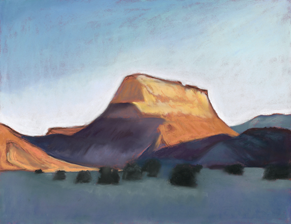 Abuquiu Butte, Early Morning Light